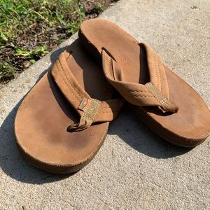 Boys Tan Rainbow Flip-flops